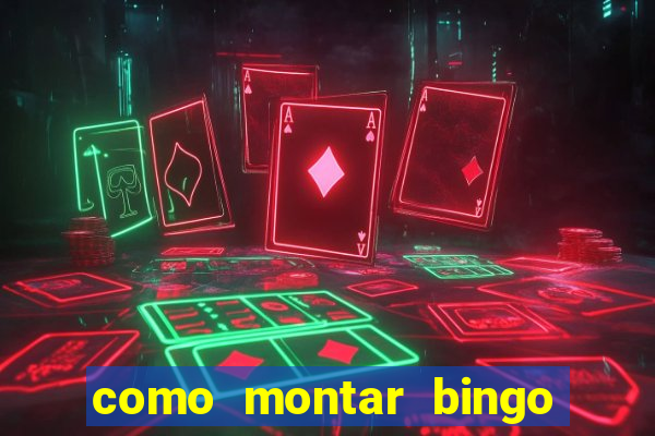 como montar bingo brinquedos toia